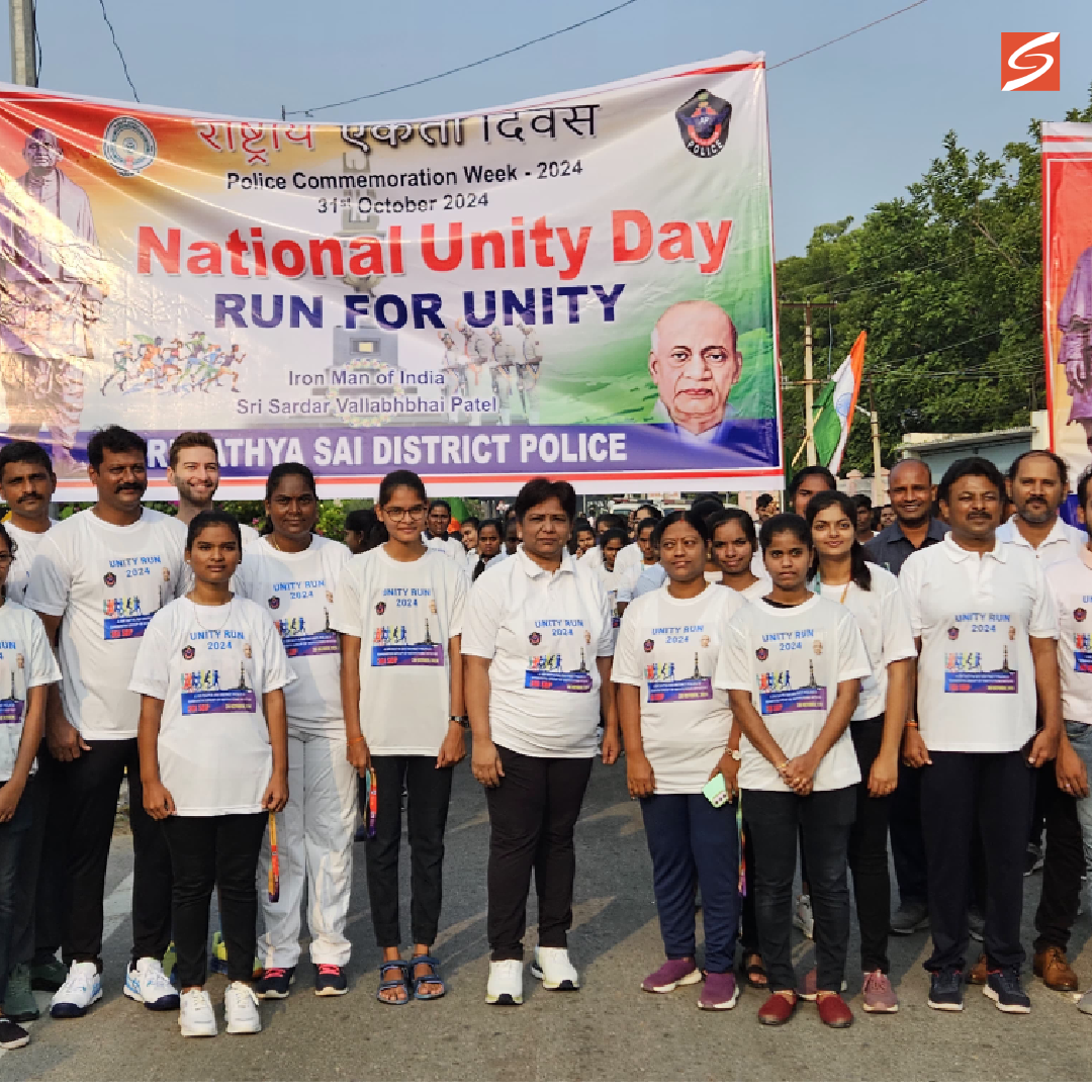 Students at the start of the Unity Run 2024